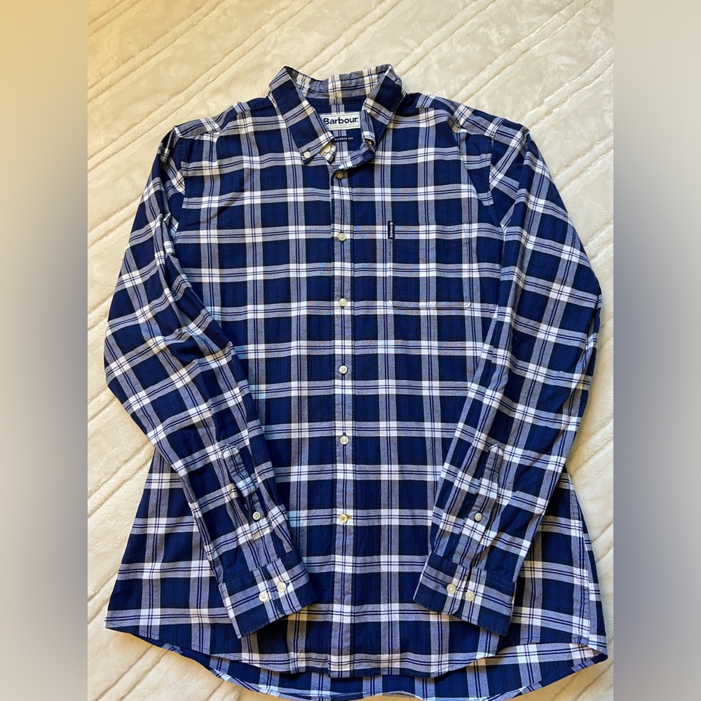Barbour Tailored Fit Plaid Shirt - Medium